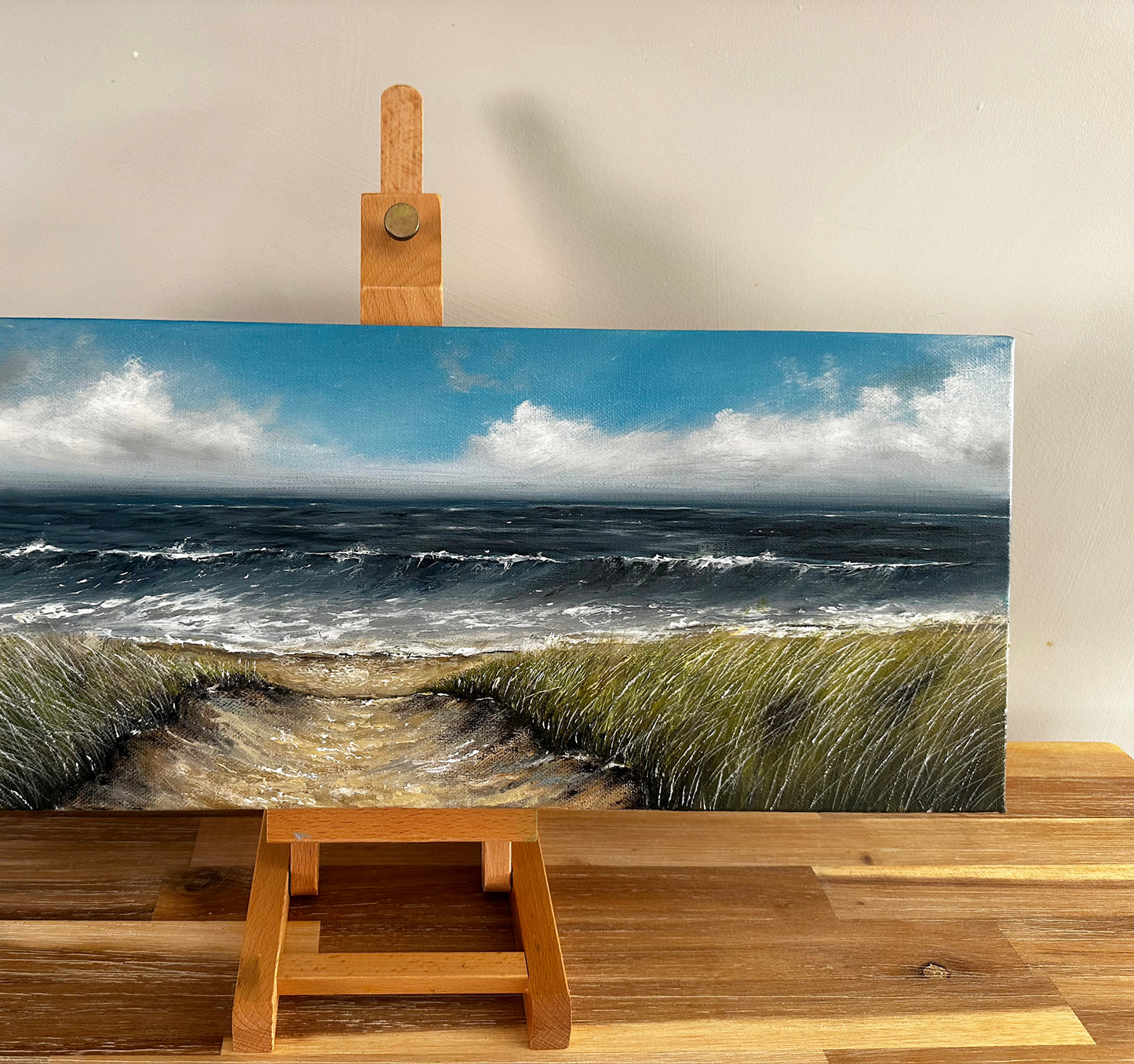 ‘Whispering Seas’ 50cm x 20cm Original Oil Painting